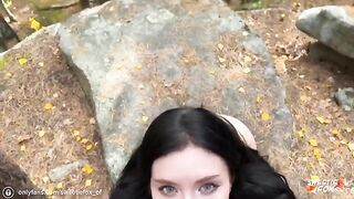Girl was fucked in public by a young man with big cock