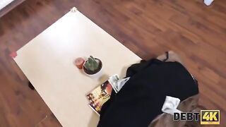The collector has come for the girl because of the absence of money