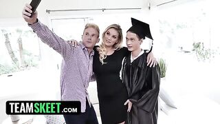 MILF Kenzie Taylor rewards her stepson with a wet pussy graduation gift