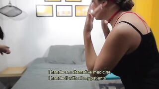 The doctor calmed Salome's condition with intense intimacy