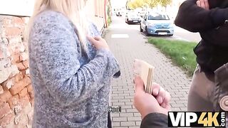 The man tried to seduce a busty woman for a bet on VIP4K