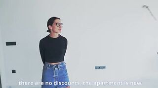 The husband watches his wife being fucked by a realtor for a discount