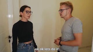 The husband watches his wife being fucked by a realtor for a discount