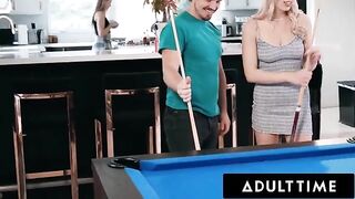Roommates Paige Owens and Kay Lovely fuck a stranger and use him as a toy