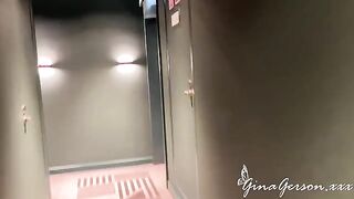 A guy with a huge dick fucks a tiny, skinny girl at her home