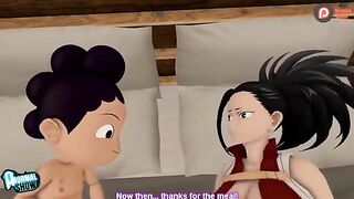 My Hero Academia's Momo and Mineta get intimate in this steamy animation
