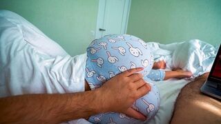 A step sister helps her brother to experience orgasm with her