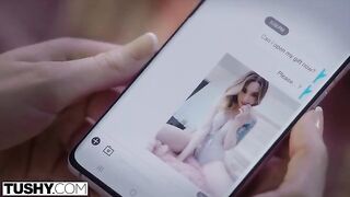 Skinny blonde gets her asshole gapped by an older man in HD