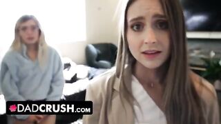 Stepdad punishes his two stepdaughters for disobeying him