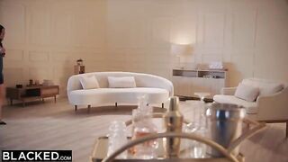 Gorgeous petite Xxlayna gets her tight pussy stuffed with BBC by BLACKED