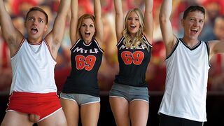 Two Football Step Moms Rachael Cavalli and Sedona Reign Get Fucked