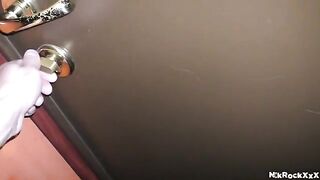 A stalker is following his target and penetrates her tight pussy