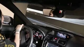 Pervert dude fucked slutty teen in the car, she gave him a deepthroat blowjob