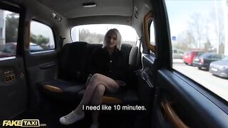 A pretty young model gets her pussy smashed in the Fake Taxi