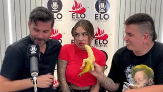The interview with Elo Podcast ended in a messy way and with a cumshot