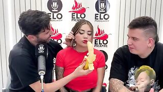 The interview with Elo Podcast ended in a messy way and with a cumshot