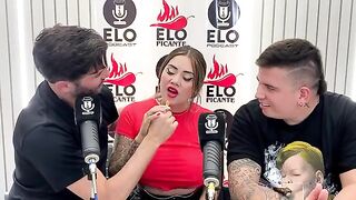 The interview with Elo Podcast ended in a messy way and with a cumshot
