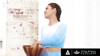 Busty Masseuse Bella Rolland Uses Her Big Tits to Pay Rent to Pervert Landlord