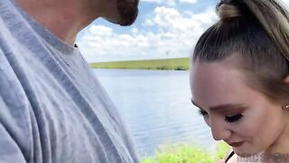 AJ Applegate gets her pussy smashed by J-Mac in an outdoor steamy session