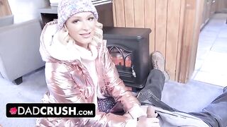 Young floozie Emma Hix gets banged by her stepdad on DadCrush