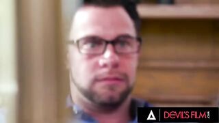 Rough sex with busty babe Skylar Vox in an office setting