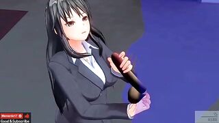 Hentai ASMR ear licking action with Japanese voice using earphones