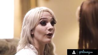 Kenna James gets passionately fucked by her lucky charm Madi after a terrible day
