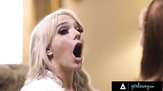 Kenna James gets passionately fucked by her lucky charm Madi after a terrible day