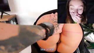 A stranger delivered a package and creampied my wife's ass