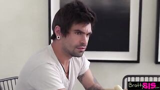 Kenzie Reeves urges her stepbro to hurry up before she changes her mind