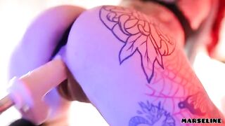 Machine for fucking with hot girl Marseline, part 2