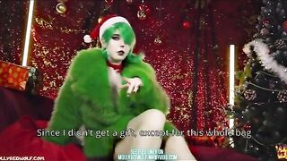 A hot Christmas creampie scene featuring the Grinch in a steamy encounter