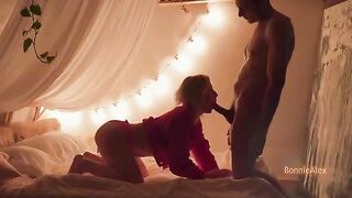 A warm homemade sex session with intense passion and a rough finish