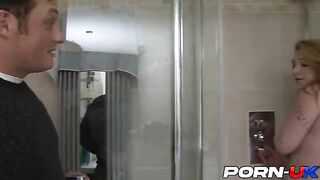 Harmony Reigns gets fucked by her stepdad after taking a shower