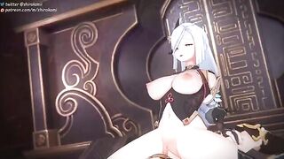A bunch of Genshin Impact girls getting fucked and receiving cum inside