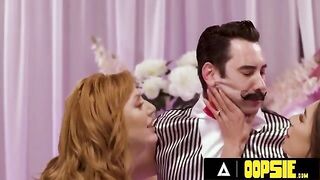 Lauren Phillips and April Olsen play a naughty game with Tommy Pistol in this steamy scene
