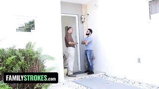 Little slut Claire Black seduces step uncle and sneaks around