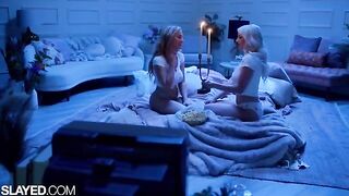 Best lesbian sex with voluptuous girls Skye and Blake, who are best friends