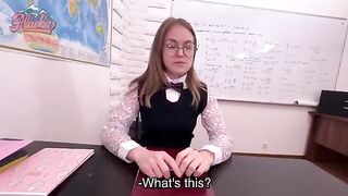The appetizing girl was fucked by a lusty director on cam