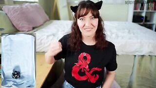 The d20 roll determines when to cum in this JOI game