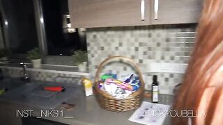 A cute girl had sex with the pool cleaner, ending up with a creampie
