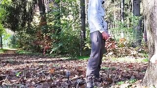 Stranger MILF in the park gets her tits smashed by my dick