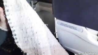 The horny pilot's wife flashed her big boobs on the plane