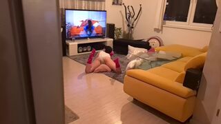 The stepsister was caught watching porn and she liked it very much