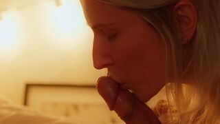 A wife gave her husband a sensual massage and they had sex