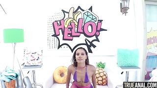 Petite Kylie Le Beau takes it in the ass hard