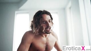 A lazy afternoon in sensual sex with a brunette beauty