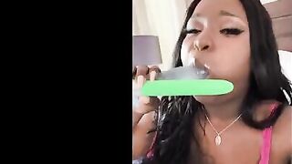 Playful Barbie Crystal steals all dildos from Lily Starfire