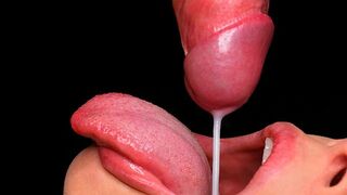 The best blowjob with cum in the mouth, a sloppy, arousing, and relaxing experience