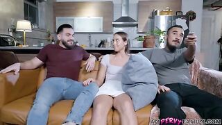 My stepsis is a total slut and she loves getting fucked by my cock - MyPervyFamily